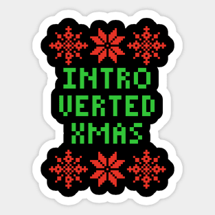 Introverted XMAS Sticker